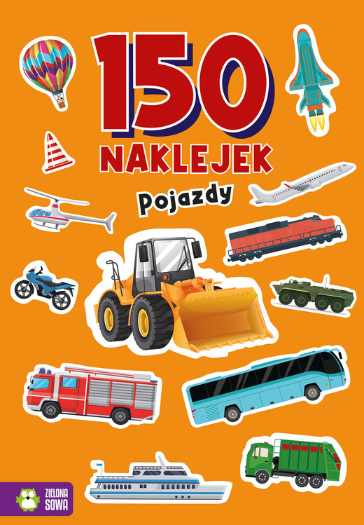 okładka Pojazdy. 150 naklejek książka