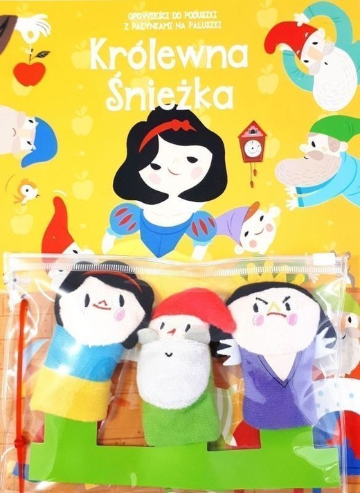 okładka Królewna śnieżka. Opowieści do poduszki z pacynkami na paluszki książka