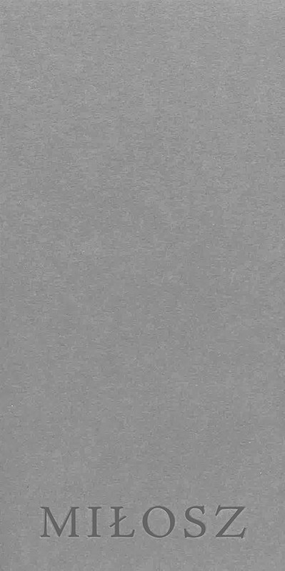 okładka Miłosz książka