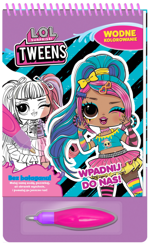 okładka Wpadnij do nas! L.O.L Surprise! Wodne kolorowanie książka