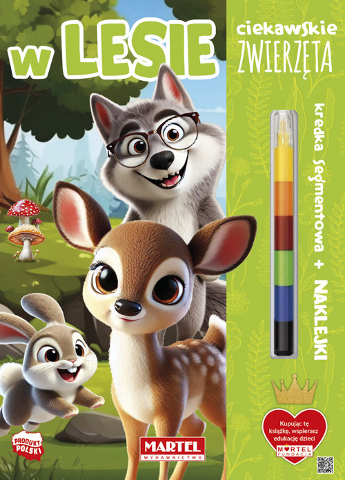 okładka W lesie. Ciekawskie zwierzęta książka