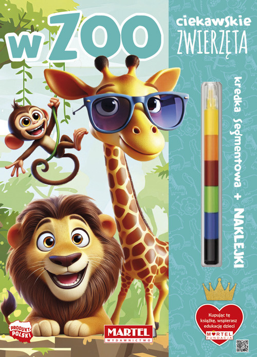 okładka W zoo. Ciekawskie zwierzęta książka