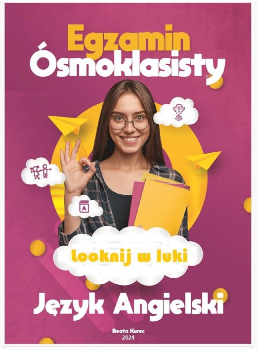 okładka LOOKNIJ W LUKI EGZAMIN ÓSMOKLASISTY JĘZYK ANGIELSKI ebook | pdf | Beata Kurec