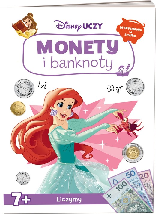 okładka Disney uczy Księżniczka Monety i banknoty UPZ-9304 książka