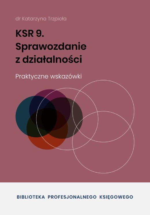 okładka KSR 9 Sprawozdanie z działalności ebook | pdf | Dr Katarzyna Trzpioła