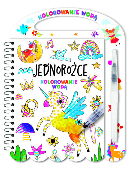 okładka Kolorowanie wodą. Jednorożce książka