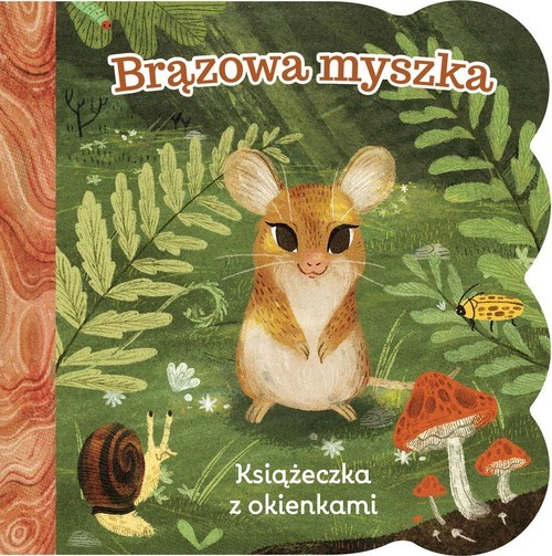 okładka Brązowa myszka Książeczka z okienkami książka | Ginger Swift