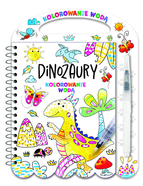okładka Kolorowanie wodą. Dinozaury książka
