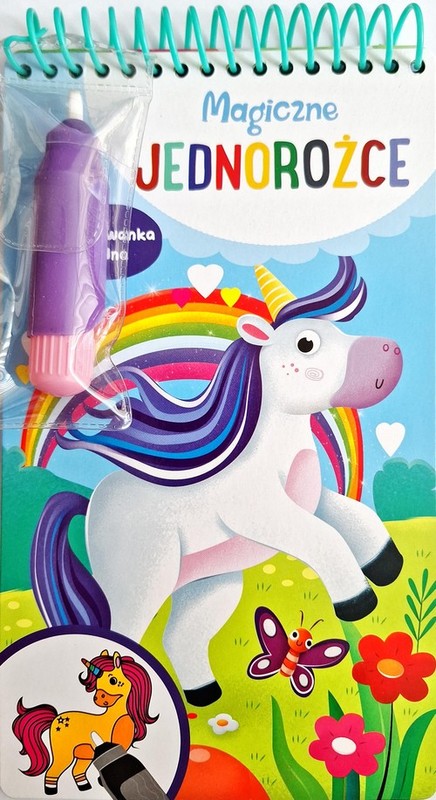okładka Magiczne jednorożce Kolorowanka wodna książka