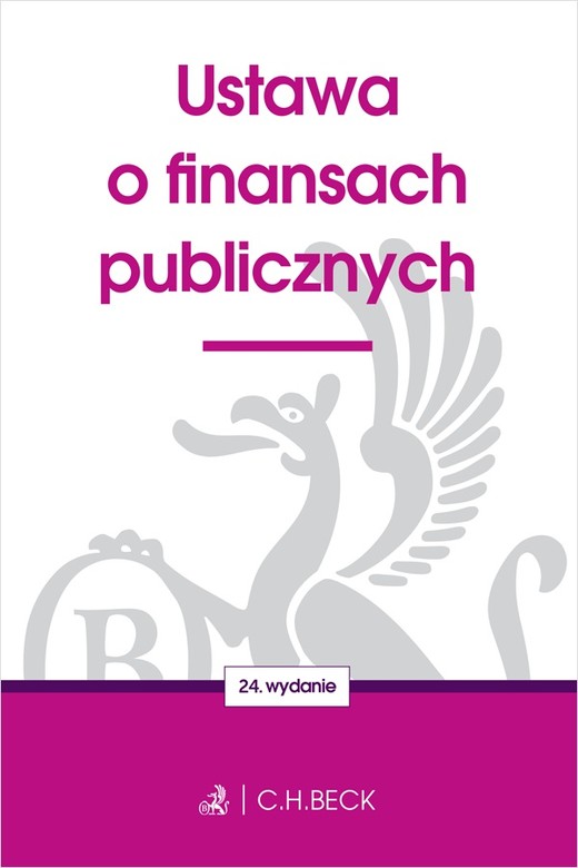 okładka Ustawa o finansach publicznych wyd. 24 książka