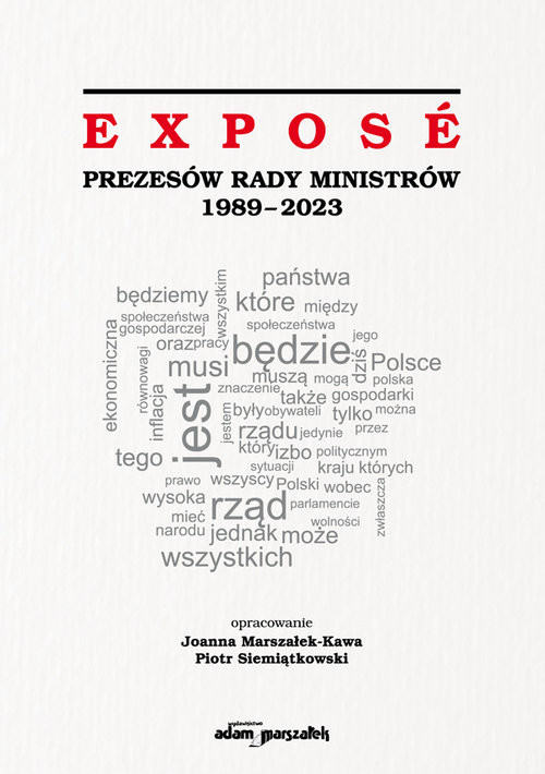 okładka Expose Prezesów Rady Ministrów 1989-2019 książka