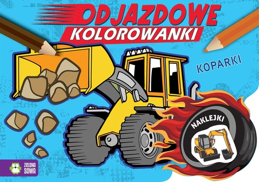 okładka Koparki. Odjazdowe kolorowanki książka