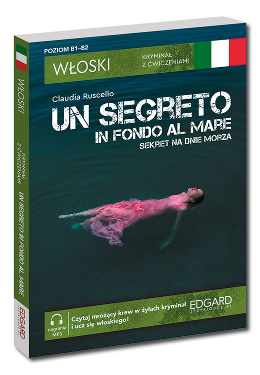 okładka Sekret na dnie morza / Un segreto in fondo al mare. Włoski. Kryminał z ćwiczeniami wyd. 2025 książka | Claudia Ruscello