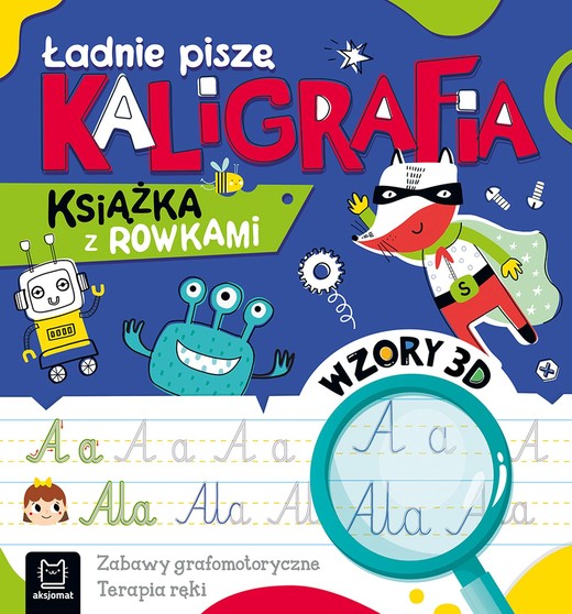 okładka Ładnie piszę. Kaligrafia. Książka z rowkami. Wzory 3D książka
