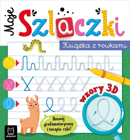 okładka Moje szlaczki. Książka z rowkami. Wzory 3D książka