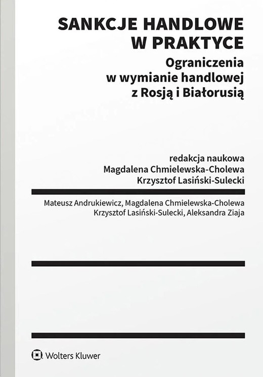okładka Sankcje handlowe w praktyce. Ograniczenia w wymianie handlowej z Rosją i Białorusią książka