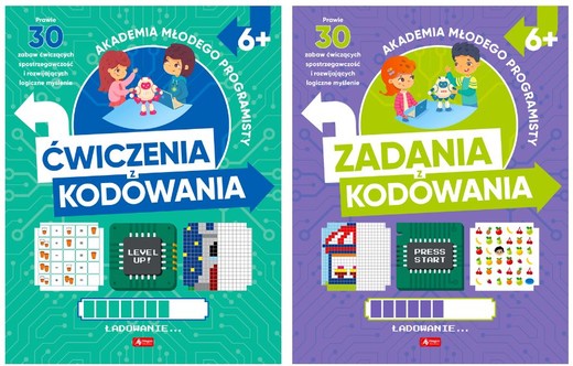 okładka Pakiet Akademia programisty. Ćwiczenia z kodowania / Zadania z kodowania książka