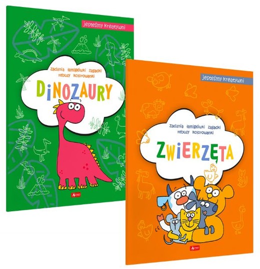 okładka Pakiet Jesteśmy kreatywni. Dinozaury / Zwierzęta książka