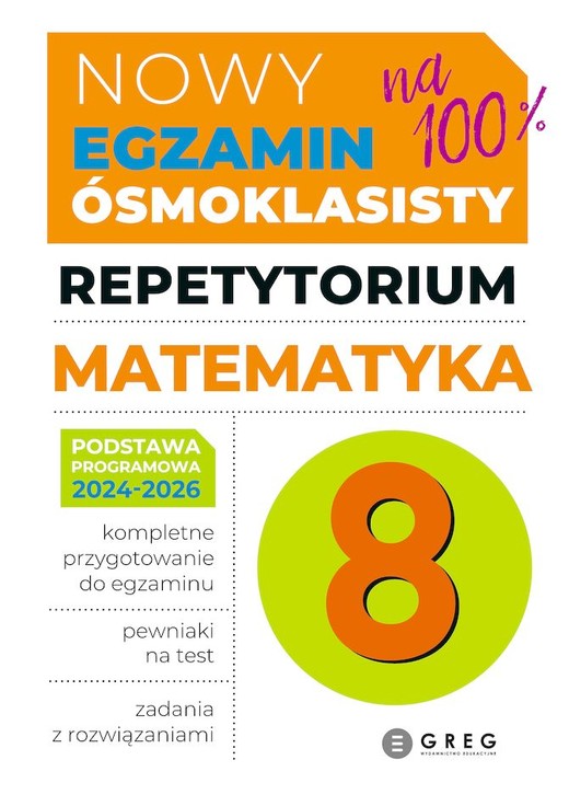 okładka Matematyka. Repetytorium Nowy Egzamin ósmoklasisty 2024/2026 książka