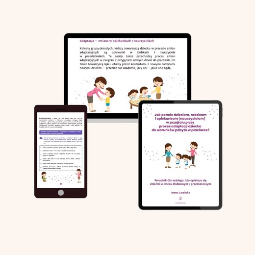 okładka Jak pomóc dzieciom, rodzicom i opiekunkom (nauczycielom) w przejściu przez proces adaptacji dziecka do warunków pobytu w placówce? ebook | pdf | Iwona Zarębska