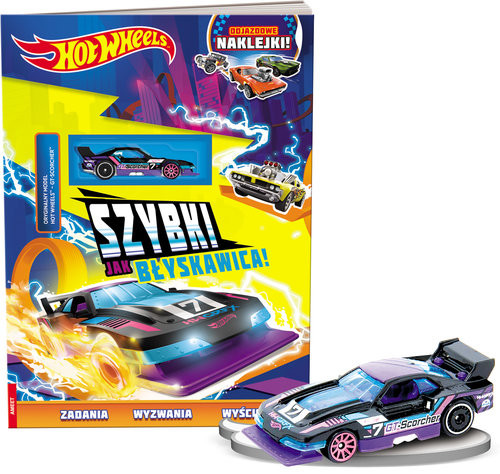 okładka Hot Wheels Szybki jak błyskawica książka