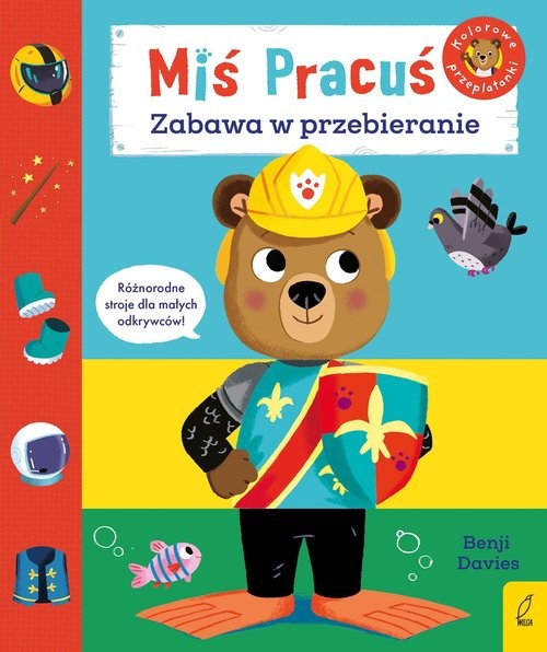 okładka Miś Pracuś Zabawa w przebieranie książka | Davies Benji
