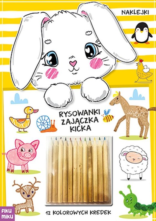 okładka Rysowanki zajączka Kicka książka