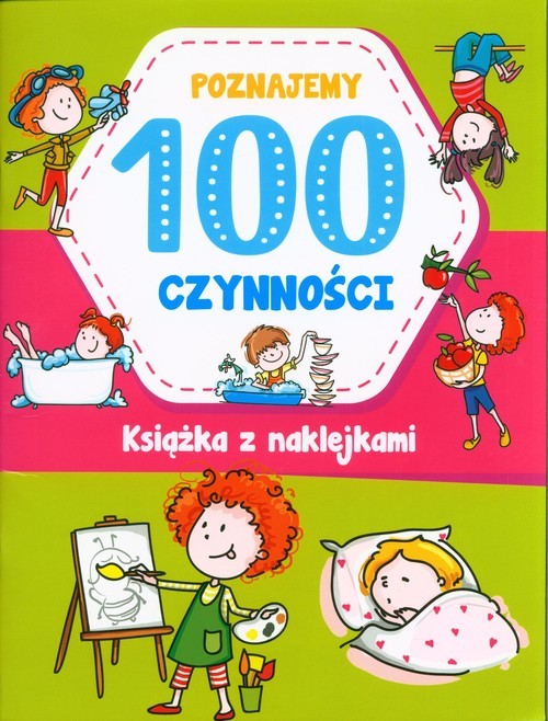 okładka Poznajemy 100 czynności książka z naklejkami książka