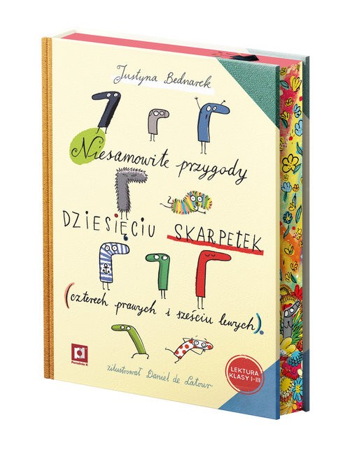 okładka Niesamowite przygody dziesięciu skarpetek. Barwione brzegi książka | Justyna Bednarek