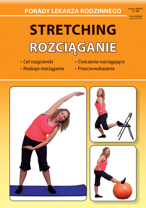 okładka Stretching Rozciąganie Porady Lekarza Rodzinnego 189 książka