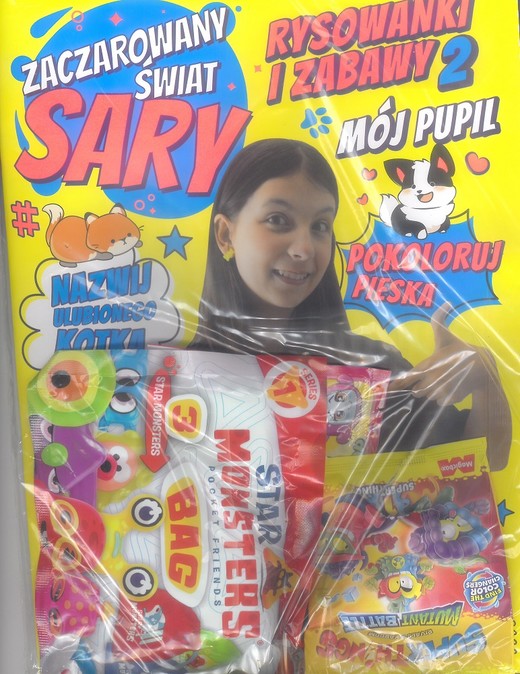 okładka Zaczarowany Świat Sary Rysowanki i Zabawy książka