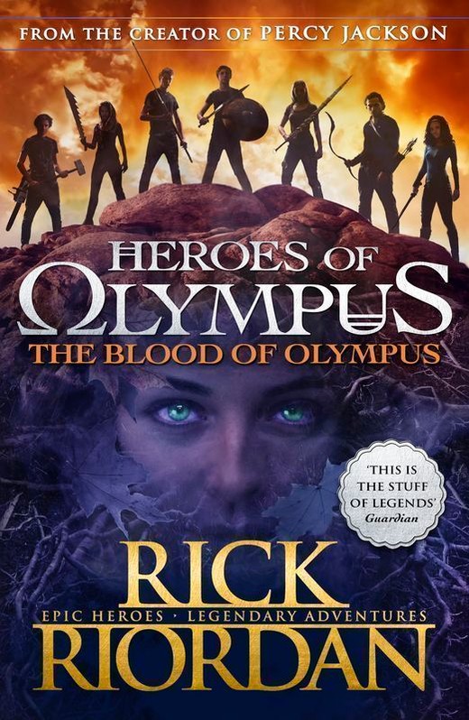 okładka The blood of Olympus. Heroes of Olympus. Book 5 wer. angielska książka