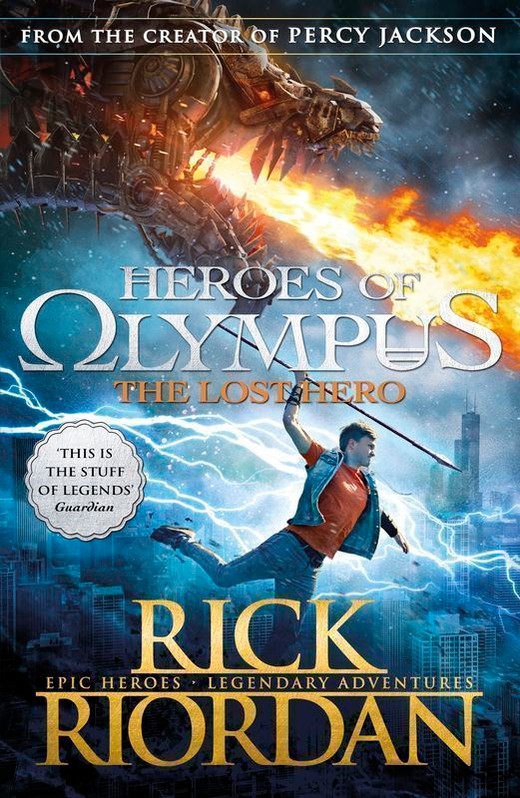 okładka The lost hero. Heroes of Olympus. Book 1 wer. angielska książka