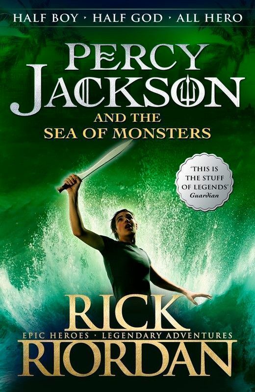 okładka Percy Jackson and the Sea of Monsters. Book 2 wer. angielska książka