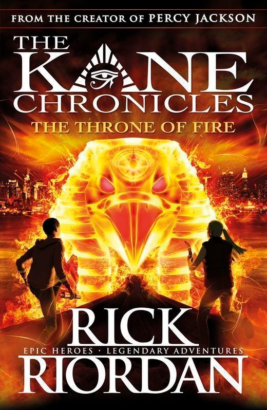 okładka The throne of fire. The Kane Chronicles. Book 2 wer. angielska książka