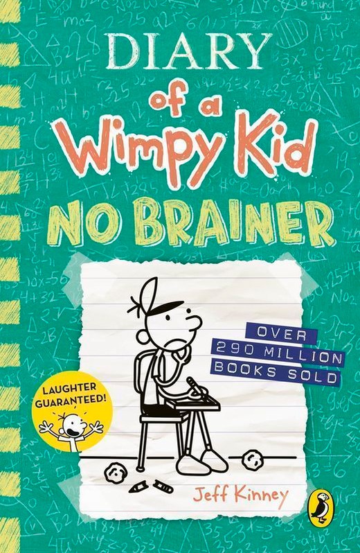okładka Diary of a Wimpy Kid. No Brainer. Book 18 wer. angielska książka
