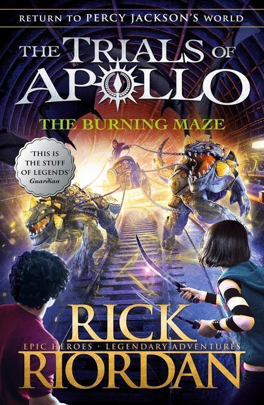 okładka The Burning Maze. The Trials of Apollo (Book 3) wer. angielska książka