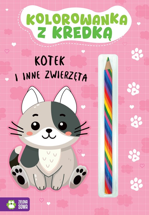 okładka Kotek i inne zwierzęta. Kolorowanka z kredką książka