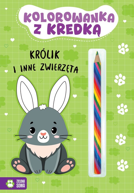 okładka Królik i inne zwierzęta. Kolorowanka z kredką książka