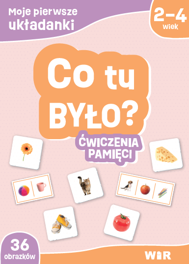 okładka Moje pierwsze układanki Co tu było? ćwiczenia pamięci książka