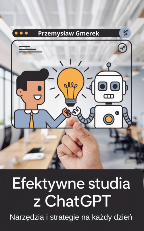 okładka Efektywne studia  z ChatGPT: Narzędzia i strategie  na każdy dzień ebook | epub, mobi, pdf | PRZEMYSŁAW GMEREK