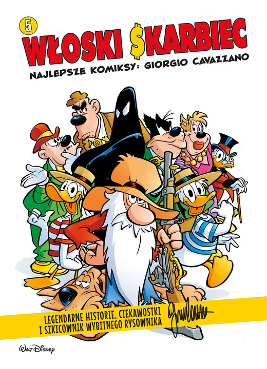 okładka Włoski Skarbiec. Najlepsze komiksy. Giorgio Cavazzano. Kaczki. Tom 5 książka