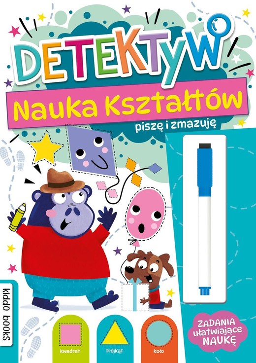 okładka Detektyw. Nauka kształtów. Piszę i zmazuję książka