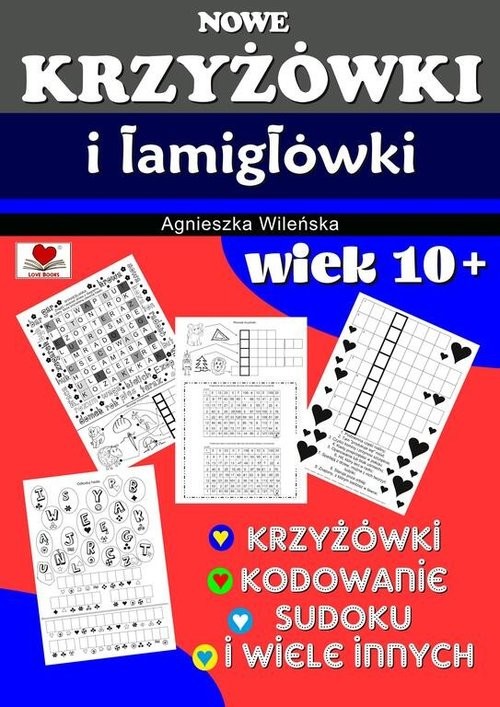 okładka Nowe krzyżówki i łamigłówki wiek 10+ książka