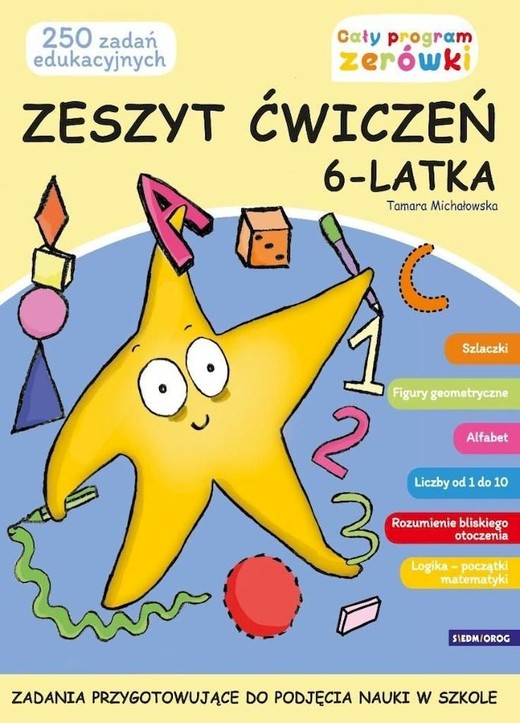 okładka Zeszyt ćwiczeń 6-latka książka