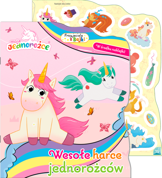 okładka Wesołe harce jednorożców. Moje jednorożce. Przyjaciele z bajki książka
