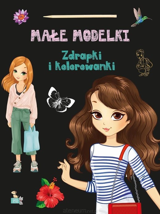 okładka Małe modelki Zdrapki i kolorowanki książka
