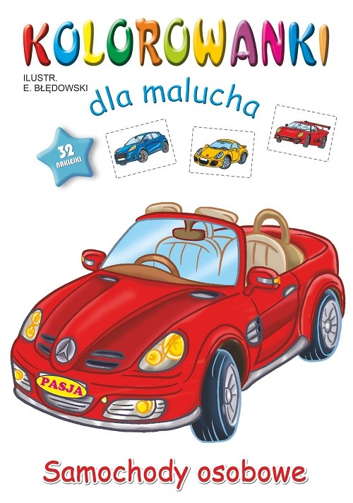 okładka Samochody osobowe. Kolorowanki dla malucha książka | Ernest Błędowski