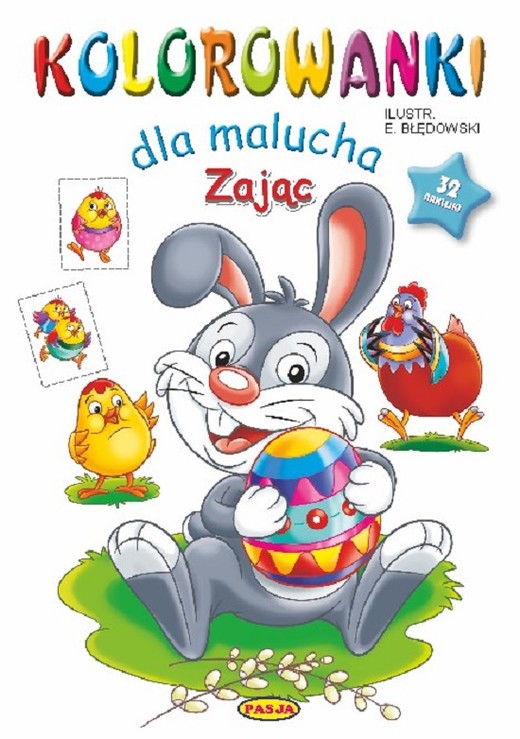 okładka Zając kolorowanki dla malucha książka | Ernest Błędowski