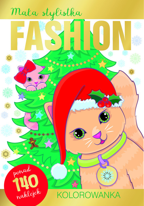 okładka Mała stylistka Fashion. Kolorowanka. Kotki książka